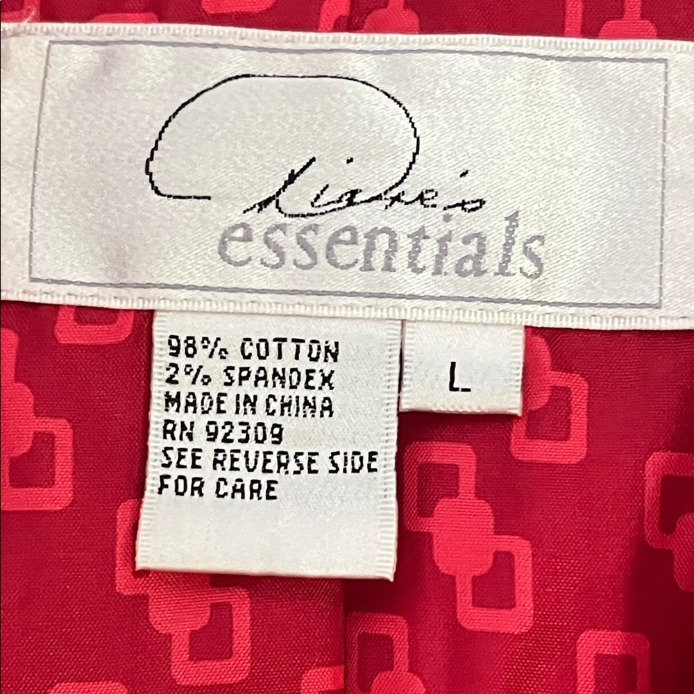 Essentials Red Patterned Trench Coat - image 2